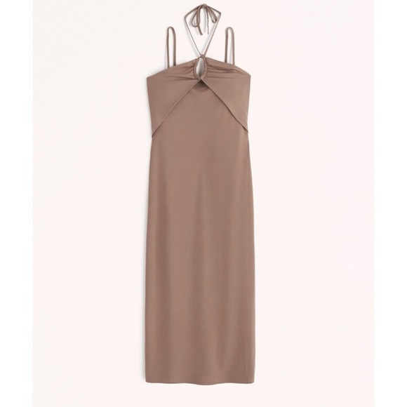 Abercrombie & Fitch Halter Midi Dress - Picture 2 of 5